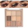 BelleVive Palette di ombretti opachi nude marrone, make-up a lunga durata e resistente all'acqua, 9 tonalità miscelabili con finiture lisce, opache e brillanti, 05#