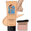 Baorder Trucco per gambe Baorder SPF 30 con pennello,Leg Makeup | waterproof e a prova di trasferimento, per coprire tatuaggi e cicatrici su gambe e corpo