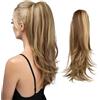 HSAJS Coda Cavallo Sintetica Lunga Ondulata Clip Estensione Capelli Posticcio Naturale Acconciatura Ponytail