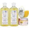 Intea Camomila Intea - 2 shampoo per bambini riflessi biondi 250 ml + maschera riflettente biondo 250 ml + spazzola anti-groviglio e anti-irone