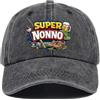 LOOBEAR Cappello Uomo con Visiera, Berretto da Baseball Personalizzato, Super papà/Nonno Regali Divertenti Uomo, Festa del papà, Natale, Compleanno, Regalo Nonno (Nonno)