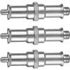 GATHINESS Adattatore Vite 1/4 a 3/8 Confezione da 3 Pezzi in Ferro Argento Leggero e Facile da Installare per Supporto Luci e Stativi Ombrello