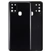 Generic Mobile TM Compatibile con vetro di copertura posteriore con lente della fotocamera compatibile per Samsung Galaxy A21s (A217/2020) (service pack) (nero)