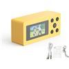 Sxhlseller Fotocamera retrò per Pollice, Fotocamera Digitale con Portachiavi Video 1080P con Schermo da 0,96 Pollici con Design Pendente per la Registrazione di Concerti di Viaggio (YELLOW)