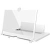 Alipis Amplificatore Schermo Cellulare 12" Pieghevole Bianco Lente D'Ingrandimento Multifunzionale Supporto Mani Libere Regolabile per Visione a Distanza per Film e Colore Casuale