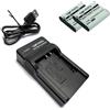 Dot.Foto LB-050, LB-052 Premium 925mAh Batteria (x2) & Caricabatterie USB Compatto per Kodak PixPro FZ102, FZ151, FZ152, FZ201, SL10, SL25, SPZ1 & for Ricoh HZ15