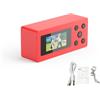 Sxhlseller Fotocamera retrò per Pollice, Fotocamera Digitale con Portachiavi Video 1080P con Schermo da 0,96 Pollici con Design Pendente per la Registrazione di Concerti di Viaggio (rosso)
