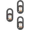 ZEPFJHE 3pcs Cartoon Gattino Coperture Webcam Cover Slide Web Camera Telefono Coperture Proteggere La Vostra Sicurezza