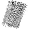 flonatur 10 mollette + 2 rondelle, reti anti-erbacce, picchetti da campeggio, chiodi per terreno duro, ancoraggio a terra, metallo zincato a caldo, Ø3 mm, 15 x 3 x 15 cm