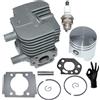 ICOOYO Kit cilindro pistone per Shindaiwa AH230 AH231 AHS231 C230 ES726 F230 LE230 LE231 P230 P231 PB230 M230 M231 T230 T231 TCX230 X230 8019 2 80280 80770