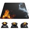MDDK DY Tappetino per braciere, 90 x 120 cm, quadrato, ignifugo, a 3 strati, resistente al fuoco, per terrazze, erba, barbecue, caminetto, campeggio, patio, pavimento in legno