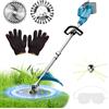 ConBlom Decespugliatore senza fili per Makita 18 V batterie con 4 tipi di lama, motore brushless, decespugliatore elettrico da 25,4 cm con spazzola per erbacce (senza batteria)
