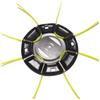 Ajhui Testina for Tosaerba in Acciaio, Sostituzione Gratuita A 4 Linee, Testina for Decespugliatore A Benzina/al Litio, Rimozione delle Erbacce da Giardino, Parte del Decespugliatore(Black)