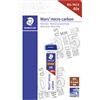 Staedtler Mars - Set di Mine 0.5, Mina HB Resistente alla Rottura Flessibile e Facile da Cancellare, Ricariche Adatte a Tutti i Tipi di Portamine, Mine per Cancelleria Scuola Università Ufficio, 40 Pz