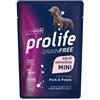 Generico PROLIFE Cane Grain Free Adult Sensitive Pork & Potato - Mini | alimento umido completo per cani adulti sensibili di taglia piccola, prodotto senza cereali, 10 bustine da 100 grammi.
