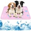 Jokureao Tappetino rinfrescante per cani, coperta termica per cani, coperta estiva per animali domestici, tappetino refrigerante lavabile, per animali domestici di piccola e media taglia (rosa, fiocco