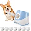 Eirolace Lancia Palline per Cani Automatico,con 6 Palline da Tennis, 3 Livelli di Distanza, Ricaricabile,Lancia Palline per Interni Ed Esterni Blu