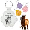 Umitive Ricordo Personalizzato Cavallo, Portachiavi Pelle incisabile Foto Nome, Scatola peli Cavallo, Regalo commemorativo Cavallo scomparso
