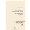 Classiques Garnier Samuel Beckett et l'écriture des ruines de Mercier et Camier à Soubresauts