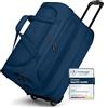 REDOLZ Duffle Essentials Wheeled Duffle Exp. M Navy