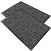 VOUNOT® 2 Pezzi Zerbino Ingresso Casa da Esterno, Tappeto Entrata Interno, Resistente Sporco, Antiscivolo e Essorbente, 40x60 cm, Antracite Scuro