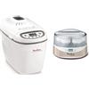 Moulinex OW6101 Home Bread Baguette Macchina del Pane con 16 Programmi Preimpostati, Capacità Extra fino a 1.5 kg,1650 W, 3 velocità & YG231E Yogurteo Yogurtiera con 7 Vasetti in Vetro da 160 ml