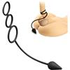 Future of your pleasure Sensual Fops Combo Plug Anale e Cockring Nero - Set anello penieno e scrotale in silicone 35 cm, Plug Ø 2,9 cm, Estremamente rigido per intensa dilatazione ed erezione, Uomini A56