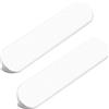 DSWZLQDXB 2 pezzi Tiretti per Cassetti Lega di alluminio Maniglia dell'armadio piana inclinata Multicolore Maniglie per Mobili Pomello per armadio Manopole a Corrimano (200mm,white)