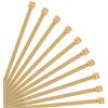 XINGO Fascette in nylon con chiusura lampo autobloccanti per cavi di sicurezza, forza minima 18,1 kg, confezione da 500 pezzi, (200mm x 3.6mm, Oro)