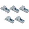 Cartongesso fai da te Clips a Gancio Lega di Zinco per Meccanismo Push Pull Botole Ispezione, Clip Metallica Mini Latch 35x11mm Anticorrosione, Telaio Anta Cartongesso Sportelli - Pz. 5