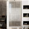 Idralite Porta Doccia Bianco 120 CM H185 Vetro Serigrafato mod. Blanc