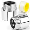 CONJURAIDE 2 prolunga per rubinetto da 3/4, 30 mm, in acciaio inox, 3/4, con nastro filettato da 2 m, prolunga per rubinetti, valvole angolari, acqua potabile (Ø 25 mm)