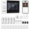PGST kit sistema di allarme antifurto casa wireless domestico WiFi/4G SIM, APP Tuya Smartlife, RFID, sirena, sensori porta finestra, rilevatore di movimento