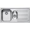 Franke Lavello Cucina 1 Vasca e 1/2 Incasso con Gocciolatoio Dx Larghezza 100 cm Materiale Acciaio Inox colore Inox - 101.0053.244 Radar RRX 651