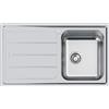 FOSTER Lavello Cucina 1 Vasca Incasso con Gocciolatoio Dx Larghezza 86 cm materiale Acciaio Inox finitura Spazzolato - 5186 062 Elettra