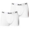 Lonsdale - Boxer da uomo, 2 paia bianco M
