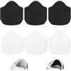 HweeWanX 18 paia di protezioni per tallone per scarpe, nero e bianco, scarpe da ginnastica per riparare i talloni, scarpe autoadesive per talloni, scarpe in pelle PU, con tacco alto, sottile e leggero