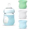 HweeWanX Avent - Set di 3 custodie protettive in silicone per uso alimentare, per biberon in vetro Avent 120 ml