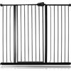 Bettacare Cancelletto Child & Pet per Bambini e Animali, 120.3cm - 127.9cm, Nero Opaco, Cancelletto Extra Alto con un'Altezza di 104cm, Cancelletto per Bambini e Barriera per Animali Domestici
