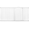 Safetots Cancelletto di Sicurezza Extra Alto con Parte Superiore Incurvata, 207cm - 216cm, Bianco Opaco, Extra Alto con 100cm di Altezza, Montaggio a Pressione per Scale, Barriera di Sicurezza