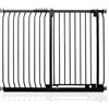 Safetots Cancelletto di Sicurezza Elite Extra Alto, 116cm - 125cm, Nero Opaco, Extra Alto con 96.8cm di Altezza, Cancelletto di Sicurezza a Pressione per Scale, Barriera di Sicurezza