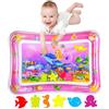 SUNSHINEMALL Tappeto Tummy Time Neonato 66 x 50CM Gonfiabile Tappetino d'acqua per Bambini 3 6 9 Mesi Neonati Gioco Regalo Battesimo Bimbo Tappetini Gioco e Palestrine
