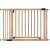 Safetots Cancelletto Elegance in Legno, Naturale, 115cm - 123cm, Cancelletto di Sicurezza a Pressione, Passaggio Extra Largo di 73cm, Barriera di Sicurezza, Installazione Facile