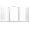 Bettacare Cancello per Cani Extra Alto con Sommità Curva, 170cm - 179cm, Bianco Opaco, Extra Alto 100cm di Altezza, Cancello a Pressione per Cani e Cuccioli, Installazione Facile