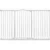 Safetots Cancelletto di Sicurezza Extra Alto con Parte Superiore Incurvata, 152cm - 161cm, Bianco Opaco, Extra Alto con 100cm di Altezza, Montaggio a Pressione per Scale, Barriera di Sicurezza