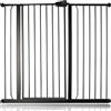 Bettacare Cancelletto Child & Pet per Bambini e Animali, 113.8cm - 121.4cm, Nero Opaco, Cancelletto Extra Alto con un'Altezza di 104cm, Cancelletto per Bambini e Barriera per Animali Domestici