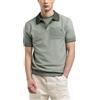 Replay Uk4704 Polo a Maniche Lunghe, 332 Grigio Verde, XS Uomo