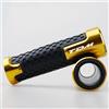 YaSao Per TDM 900 850 4TX 3VD Manopole Da Corsa In Gomma Manubrio Moto(Gold)