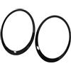 HUVNEXA Copri faro esterno sinistro e destro, nero lucido, per Mini R55 R56 R57 R58 R59 Anello di rivestimento del faro