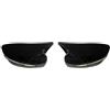 FIFHSKFH Tappi retrovisore Copertura specchietto retrovisore laterale per auto, tappo ala, vista posteriore per Nissan per Juke per Murano 2015-2020 Calotte Specchietti(Glossy BLK)